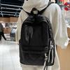 Lightweight Quilted Backpack Casual Fashion Daily Bag Large Capacity School Bag for Students Minimalist Design Commute Travel with Functional Pockets