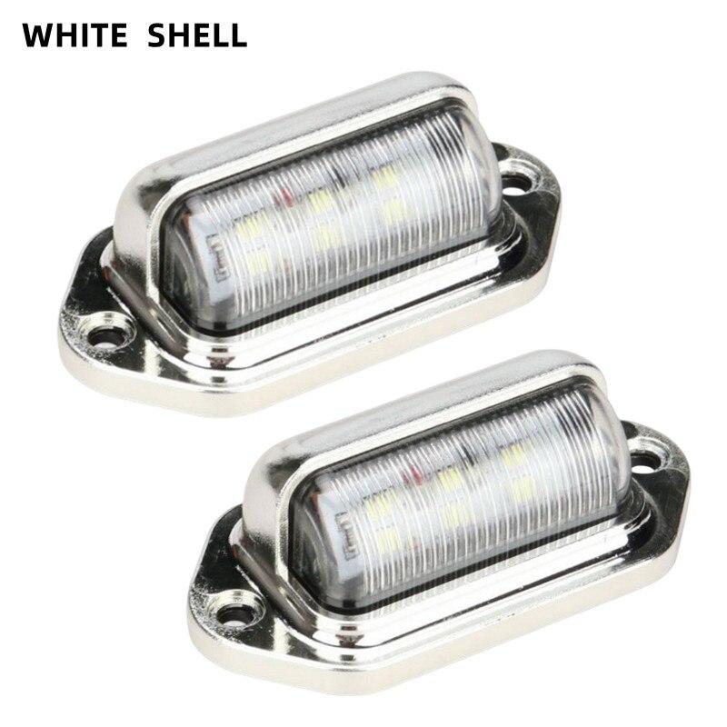 

2 шт. Боковые габаритные огни для грузовиков, 6 светодиодных лампочек 12 В 24 В для внедорожников, грузовиков, прицепов, фургонов, сигнальных ламп для мотоциклов, универсальных