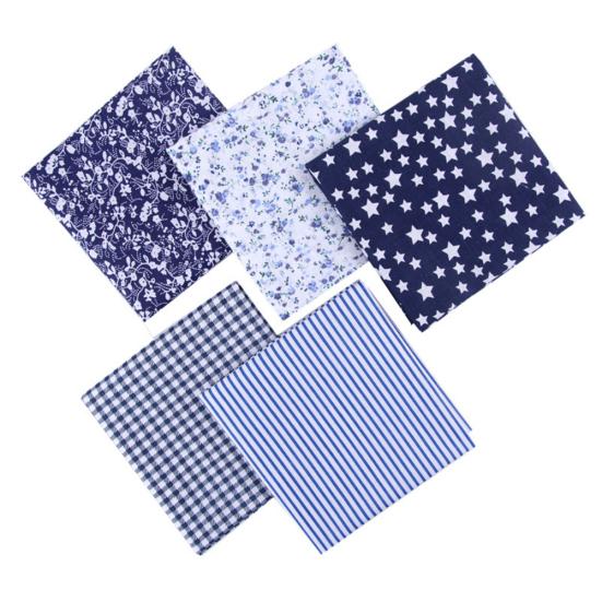 5Pcs 50cmx50cm Mixed Color Floral Print DIY Patchwork Sewing Quilting Cloth