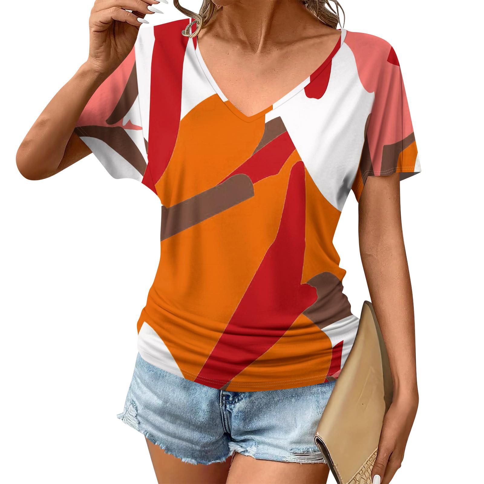 

Женская мода повседневные топы с коротким рукавом плиссированная модная одежда футболка свободного кроя повседневная базовая рубашка XL шафрановый