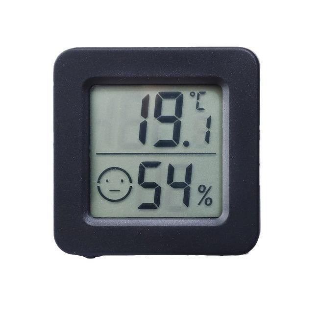 Smiley Mini Indoor Thermometer & Hygrometer with Magnetic Adhesive Backing