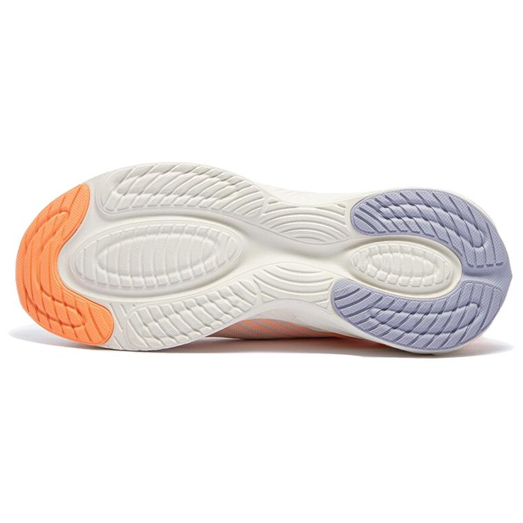 Anta Running Collection Edge2.0 Cushioning, Wear Resistant Low Top Running Shoes Women's White Orange 122045587-5
