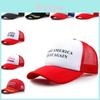 Letní prodyšná síťovaná baseballová čepice s výrazným designem Make America Great Again