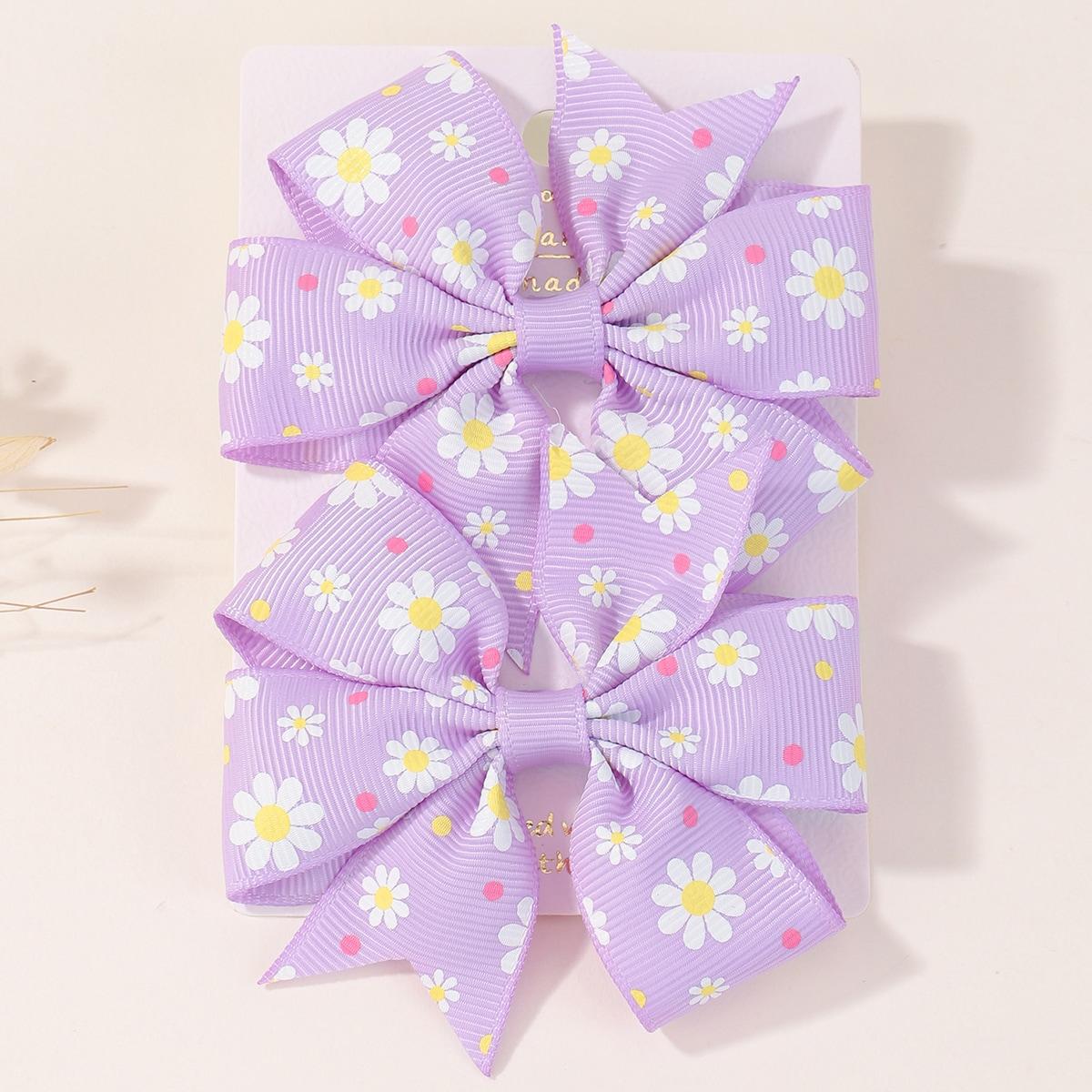 

2 шт./компл. 3,2 Лента гросгрейн Радужные банты для волос Заколки для девочек Бутиковые заколки Случайный бантик Ручные аксессуары для волос