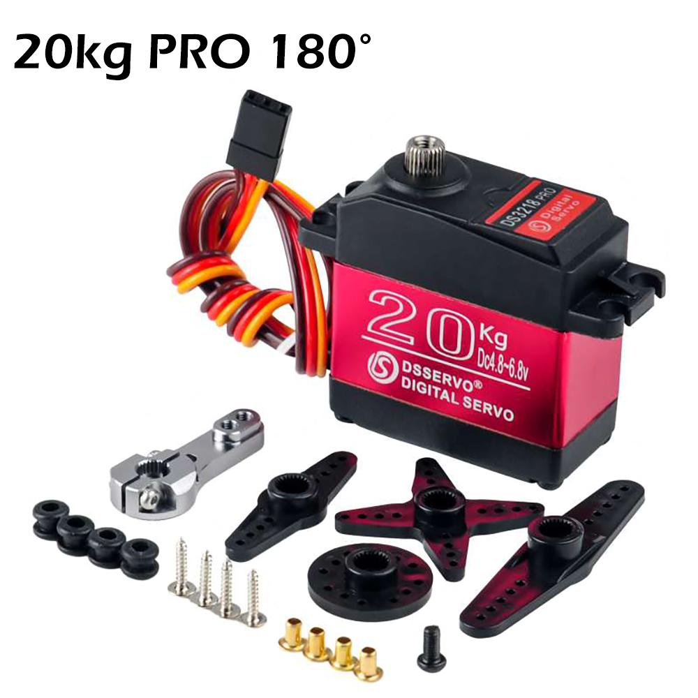 DS3218 PRO Waterproof Servo 20KG 180 270 Degree High Speed servo Metal Gear Digital Servo RC Servo for 1/8 1/10 Scale RC Cars