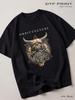 Black T-shirt by Orbit Culture, Metal Back In
