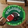 1pc Football Round Chair mat office Area Rug - Non-Slip, Floor Mat for Office, Bedroom, Ideal home decor gift c0112018