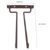 Home Bar Simple Iron Glasses Holder Fashionable Wall Mounted Wall Mounted Rack Single Row Space Saving Single Row Rack Bathroom