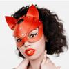 Ladies Leather Cat Mask Cosplay Anime BDSM Halloween Mask Sexy Men Orgy Party Punk Fetish Steampunk Masquerade Carnival