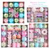 Colorful Series Electroplated Christmas Ball Macaron Candy Box Ornaments