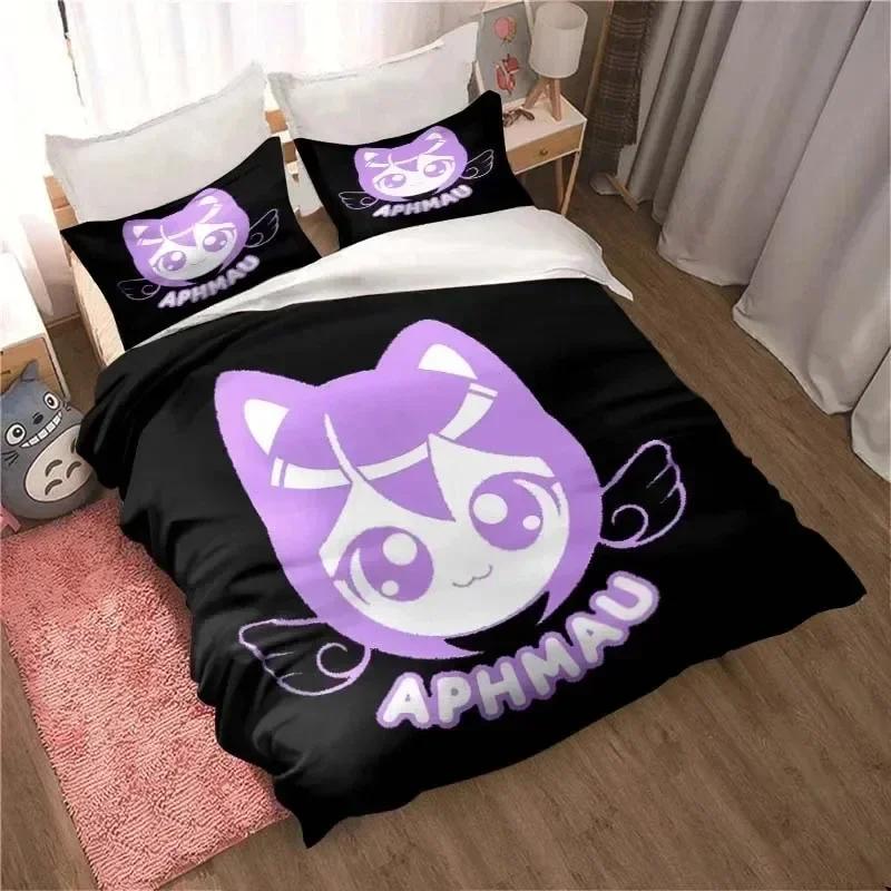 

APHMAU Каваї Афмау Постільна білизна Надрукований комплект для ліжка з наволочкою Покривало для ліжка М яка постільна білизна Квін Кінг Розмір Домашній Дорослий хлопчик 260x220