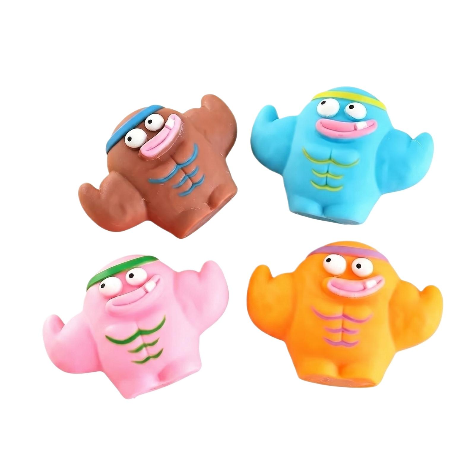 

Creative Muscle Warrior Squeeze Toy Unique Stress Relief Figure Soft Handheld Decompression Toy for Adults and Kids Party Favor Gift One Size