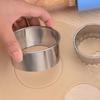 3PCS/Set Stainless Steel Dumpling Wrappers Maker Diameter 6/7/8cm Round Lace Shape Cake Mould Egg Mold Dough Cutter