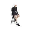 Adidas Solid Color Round Neck Short Sleeve Pullover T-Shirt Women Tops Black IP1699