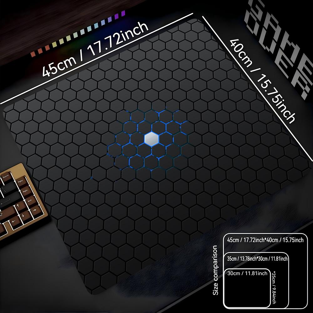 500X500 Hexagon Gaming Mouse Pad Computer Laptop Rubber Mousepad for PC Gamer Desktop Decoration Mouse Mat Deskmat Rug