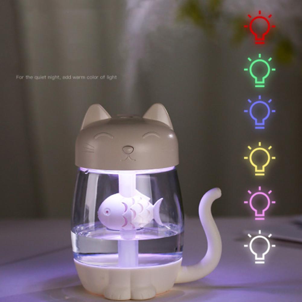 Cute Cat Humidifier Office Home Mini USB Humidifier 3 in 1 Humidifier