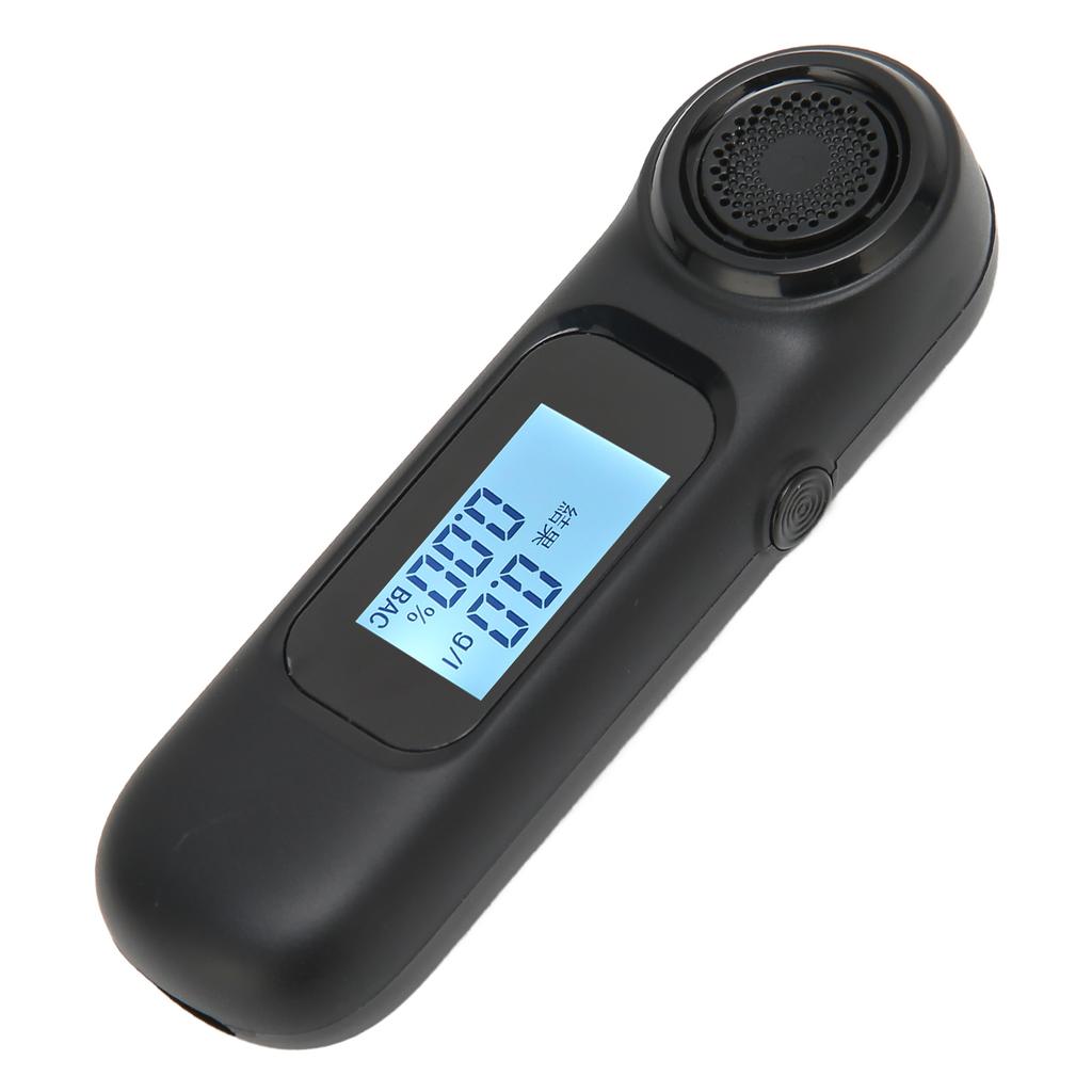 Portable Alcohol Detector C7 Accurate Breath Alcohol Tester with 3 Status Lights Black
