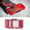 Drill Bit Storage Case Portable Drill Bit Case Water Resistant Detachable Holder Storage Heavy Duty Plastic Bit Storage