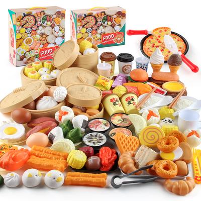 Children'S Educational Simulation Kitchen Food Set, Steamer Bag, Sushi Fritters, Breakfast Burger Set, Play House Toys