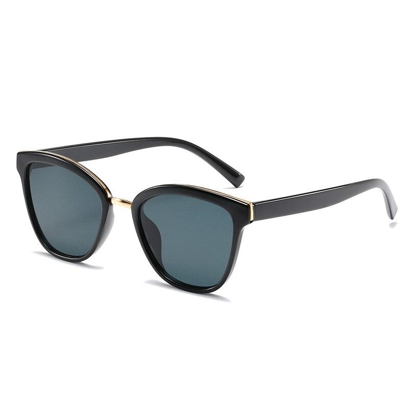 SO&EI Retro Square Leopard Sunglasses Women Fashion Blue Champagne Shades UV400 Men Cat Eye Gradient Sun Glasses