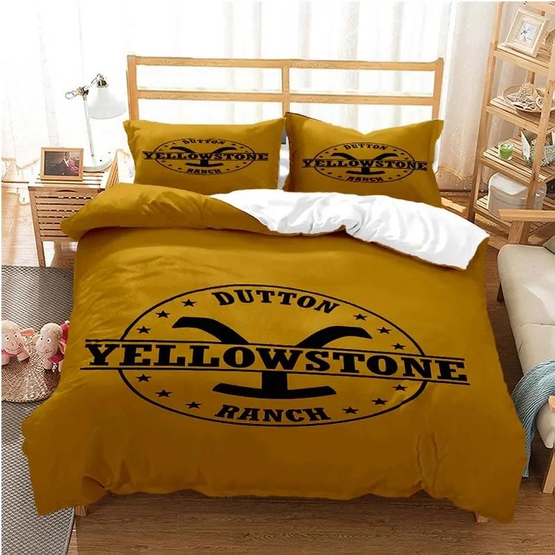Yellowstone Fashion Digitaldruck Bettwäsche Set Bettbezug Steppdecke Bett Einzel Twin Full Queen Jugend Kinder Mädchen Jungen Geschenk