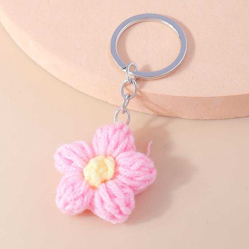 Lovely Handmade Bee Keychain Animal Key Ring Pendants for Women Girls Handbag Decor DIY Kid's Jewelry Gifts
