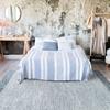 Cotton Rug Stripes Grey-white 190x290