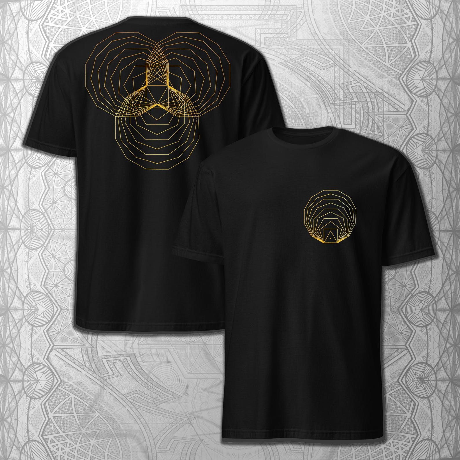 Triskelion T-Shirt | Geometric Art, Sacred Geometry Top 4XL