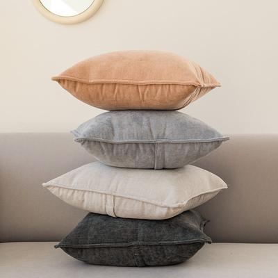 Lehký luxusní žinylkový obývací pokojová pohovka polštář postelový polštářek bederní polštář povlak na polštář bez výplně velký zádový polštář