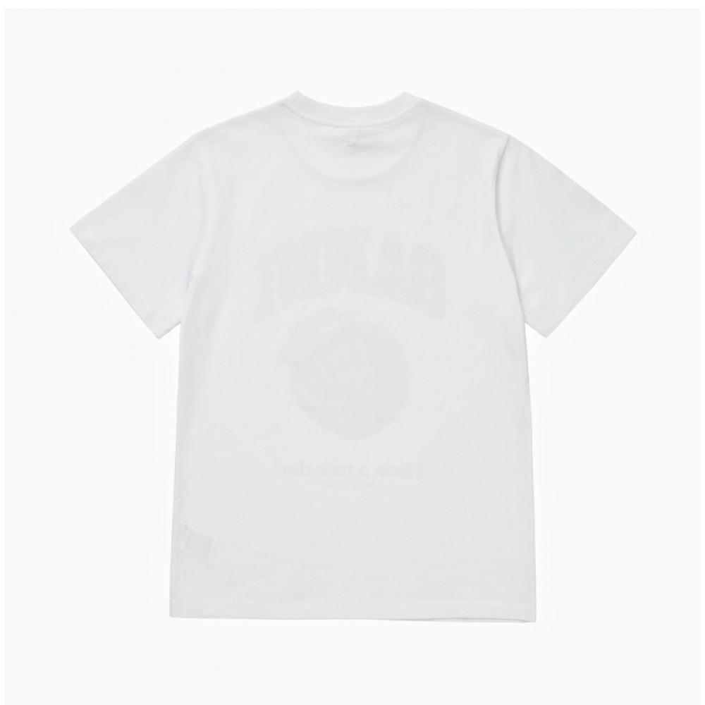 Ganni T3529 151 Peach Logo Print Women S Short Sleeve Tee