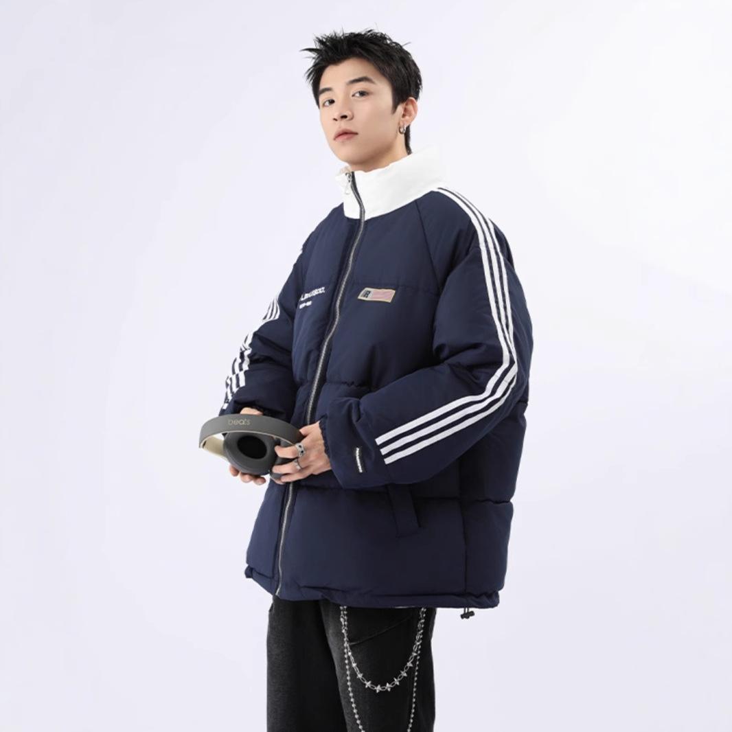 

Poling Collar Cotton-padded Jacket Boys Winter New Coat Thickened Teenagers Down Cotton Coat Coat. XXXL