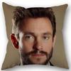Custom Hugh Dancy Pillowcase Wedding Decorative Cotton Linen Pillow Case For Home Cushion Cover 45X45(One Sides)