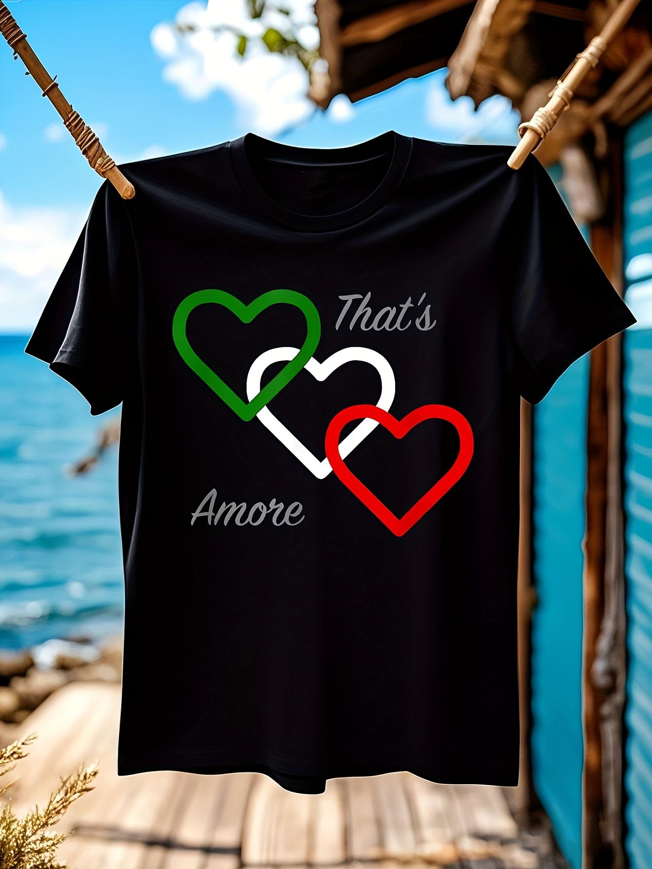 Thats Amore Italian Lovers Graphic Tshirt Graphic Tshirt ... XL