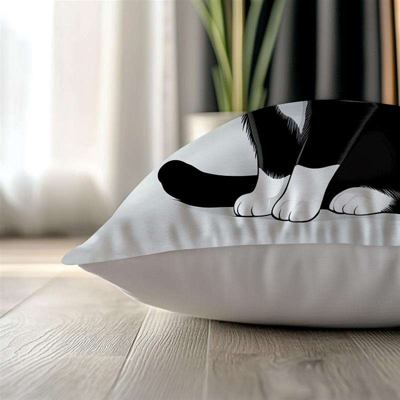 Cute Little Cate Home Cushion Covers Polyester Pillow Cover For Sofa Chair Bed Car Party Table Decoration
