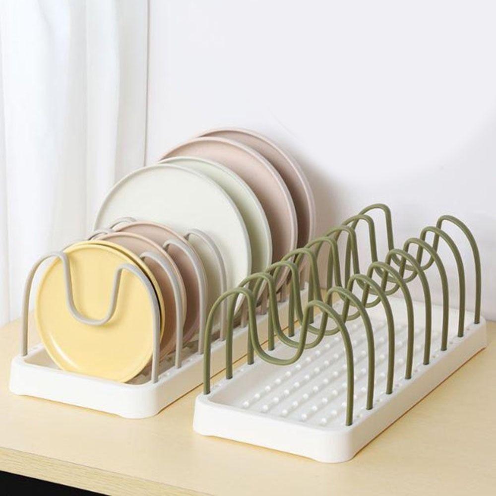 U-shaped Pot Lid Holder Plastic Cutlery Storage Rack Durable Dish Drying Rack Kitchen