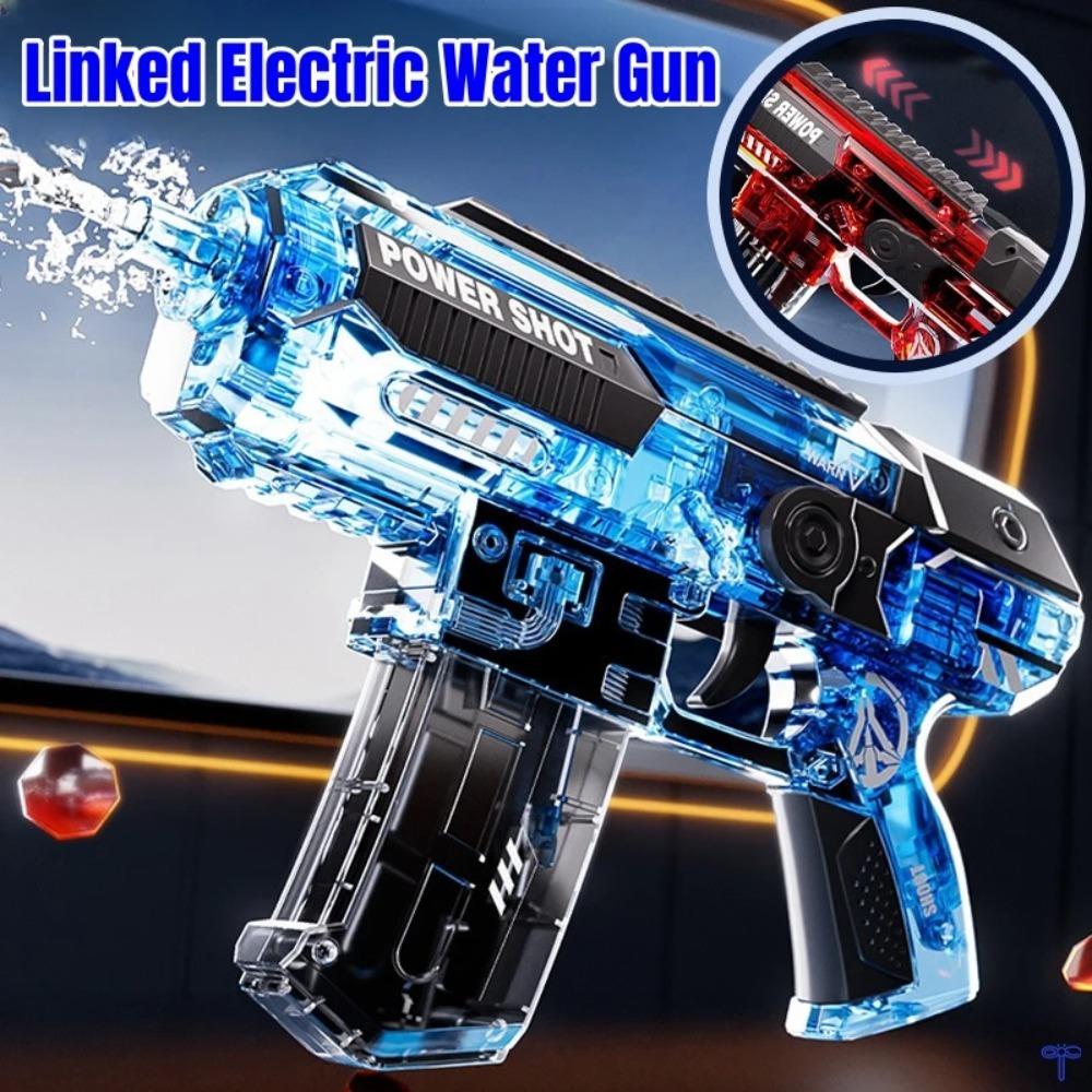 Fully Automatic Electric Water Gun High Pressure Fully Automatic Watergun Toy for Kids Summer Outdoor Pool Fight Game Toys Gift