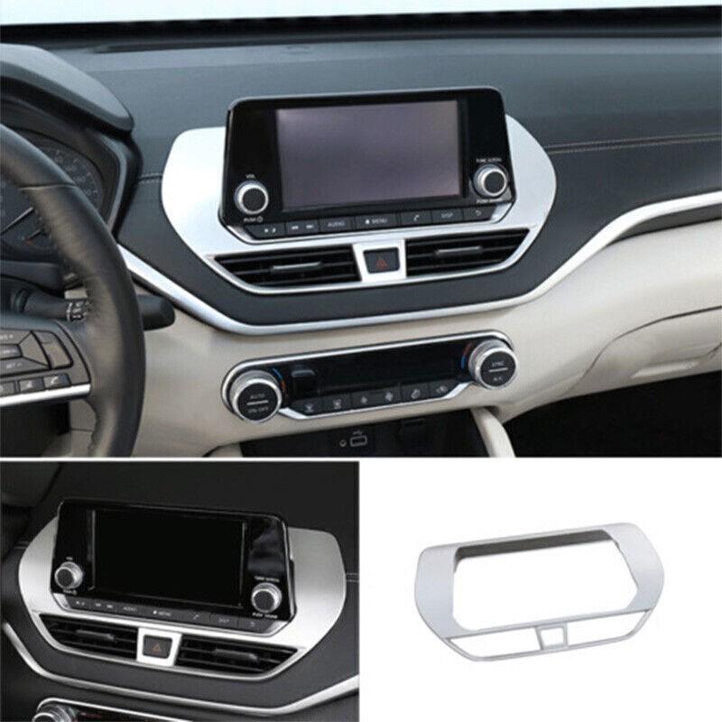 For Nissan Altima/Teana 2019-23 ABS Silver Central Console Navigation Cover Trim
