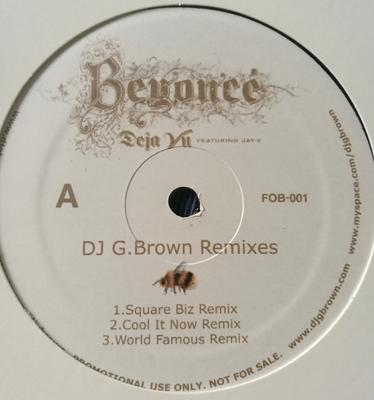 Płyta 12-calowa DJ G. BRĄZOWY - Deja Vu (Remiksy DJ G.Brown) FOB001PROMO Not On Label 2006 Japonia Rap & Hip-Hop/R&B Używane