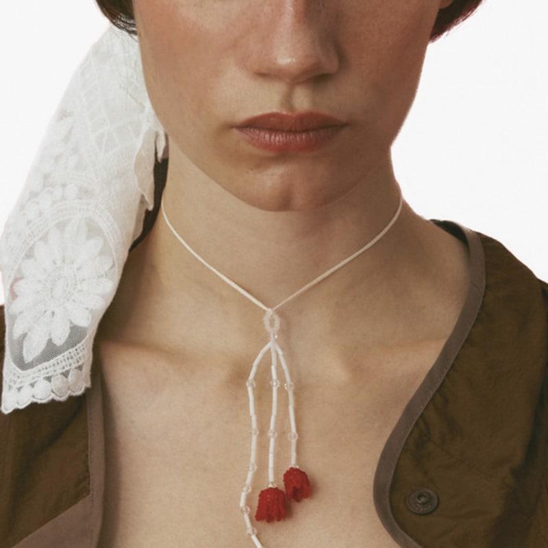 

ENAVANT Flower bead motif accessory (2 types) White05