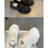 Fashion Autumn Summer Black Casual Women Platform Sport Shoes Women Chunky Sneakers Women Mesh Leather Platform Designer Shoes