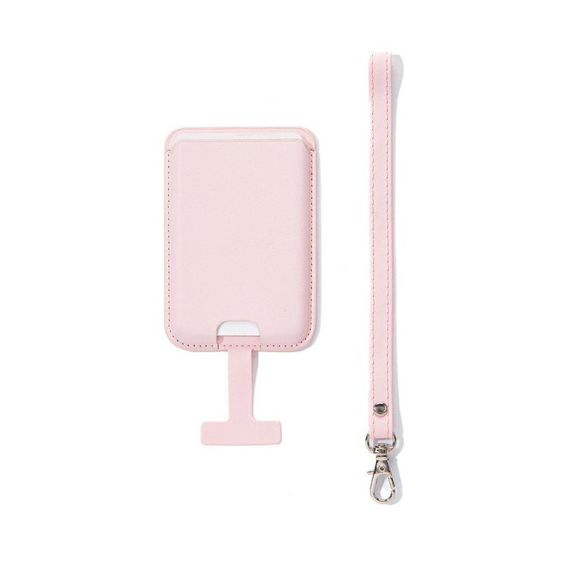 Magnetic For  Leather Wallet Card Holder For Iphone 16 15 Pro Max With Anti-Lost Lanyard Wallet Case Bank Id Card Holder