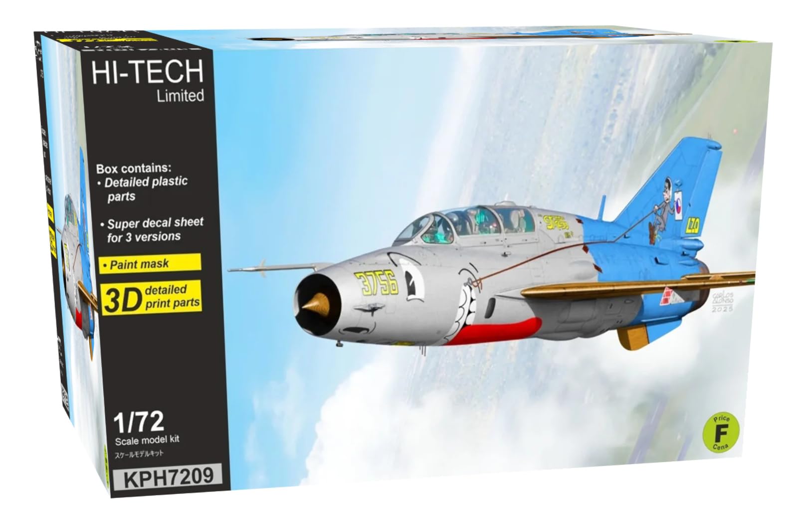 

KP Model Лимитированный выпуск Пластиковый набор модели KPMH7209 1/72 Hi-Tech МиГ-21УМ (Самолет)