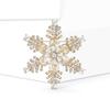 Fashion Rhinestone Winter Snowflake Brooches For Women Unisex Christmas Pin Casual Party Accessories Friends New Year Gifts