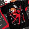 Asuka T-Shirt Neon Genenesis Evangelion Japanisches Waifu Mädchen Anime Shirt Alle Größen
