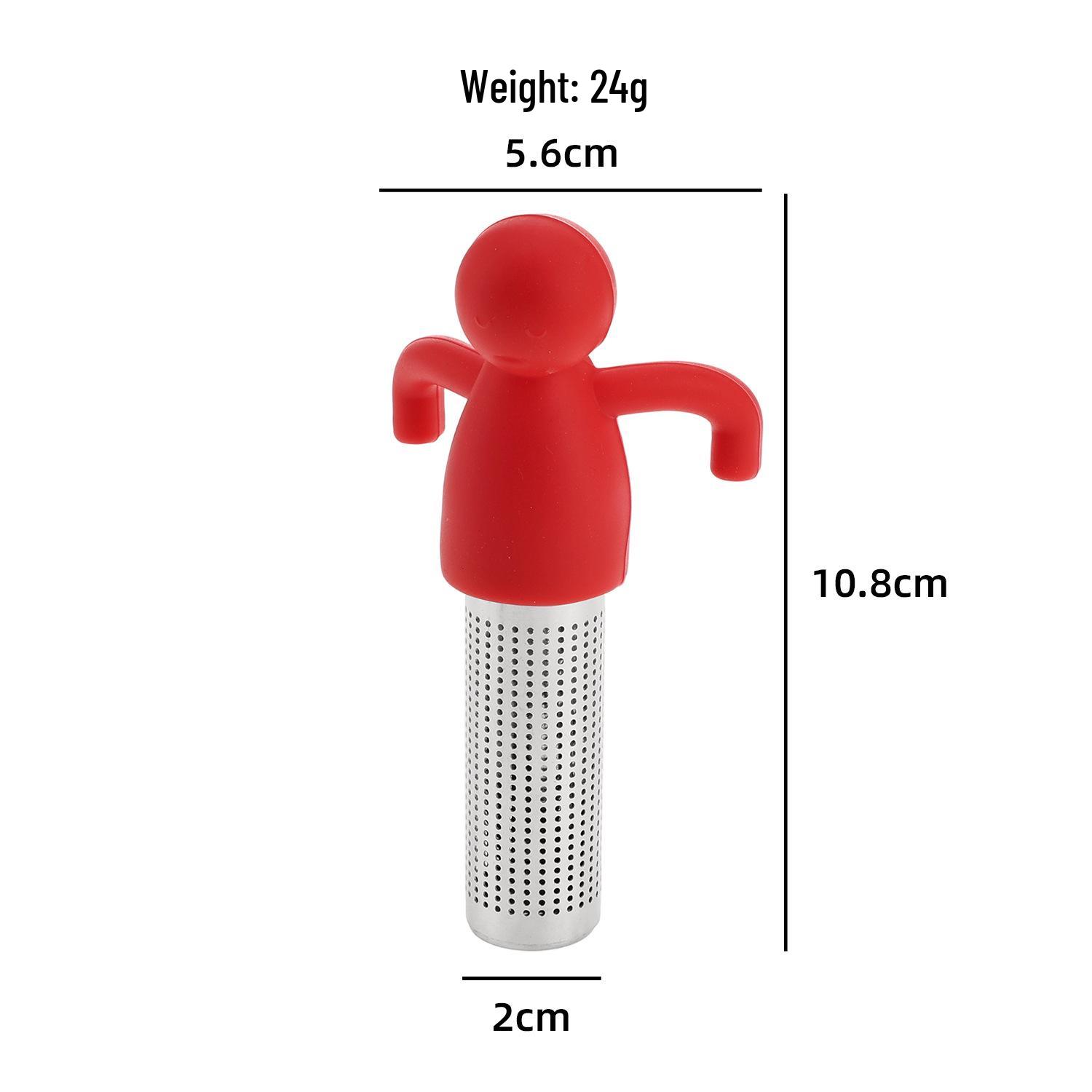 

304 Creative Humanoid Tea Infuser & Filter: Perfect for Effortless Office Tea Brewing