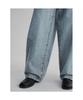 8SECONDS Half-Waist Balloon Fit Lightweight Denim Blue