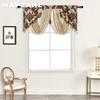 Style European Napearl 1pc 52x29in Hollowout Water Ripples Window Valance Beaded Living Room Valance Curtain