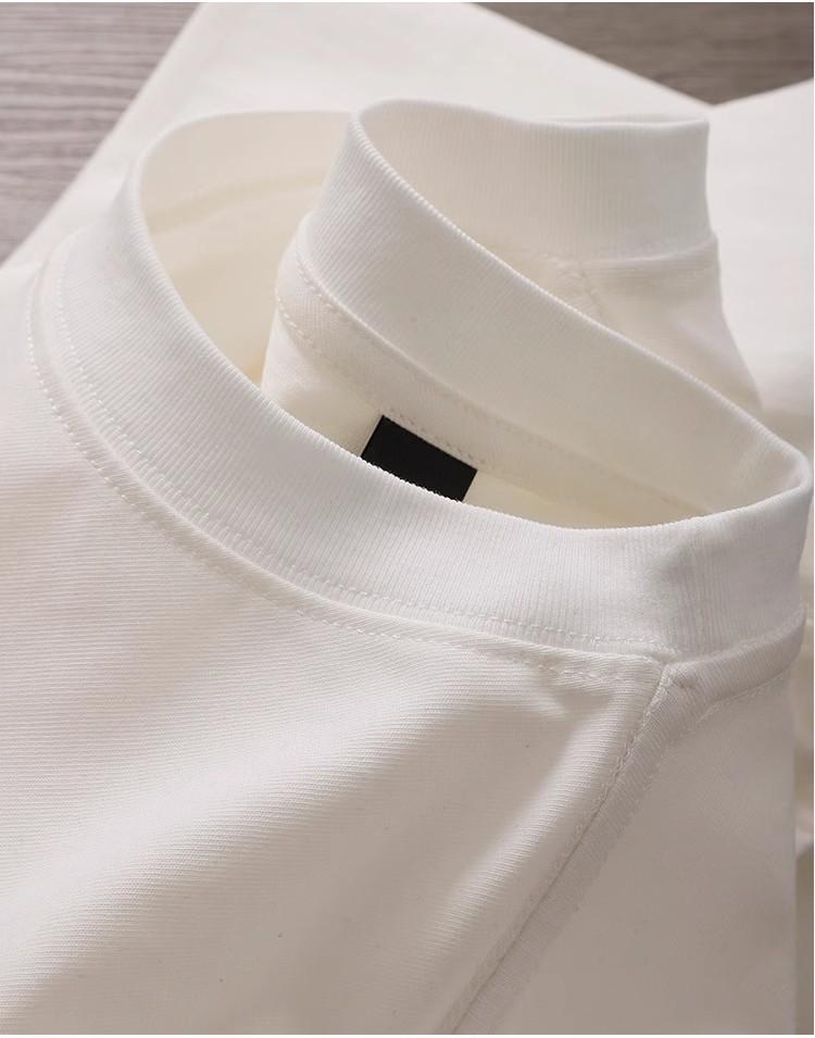Bird Family Men's Heavyweight Double Yarn Combed Short Sleeve T-shirt - Summer Trend