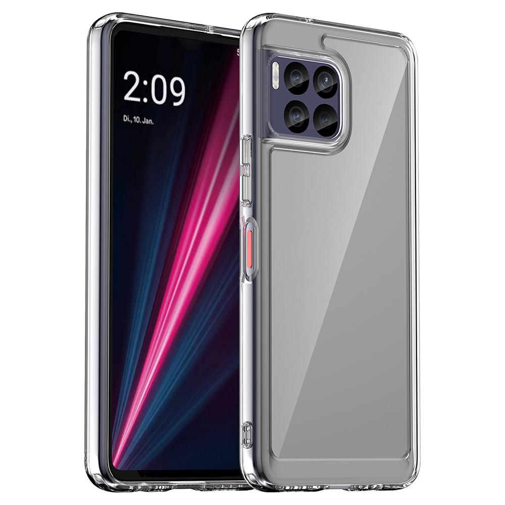 

Для T-Mobile REVVL 7 Pro Чехол Кристально Прозрачная Накладка на Телефон с Гальванизированными Кнопками (Большое отверстие для задней линзы) A
