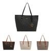 Large Capacity Tote Bag For Women With Pu Material And Checkered Pattern For Daily Use